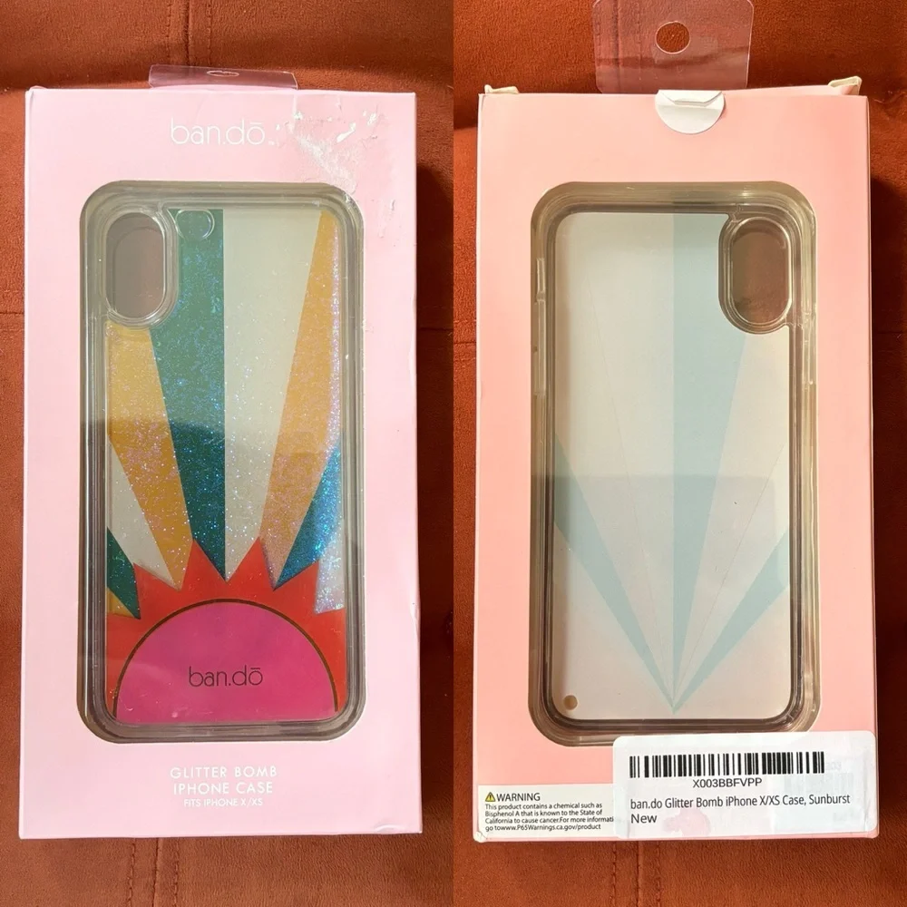 ban.do Glitter Bomb iPhone X/XS Phone Case, Sunburst